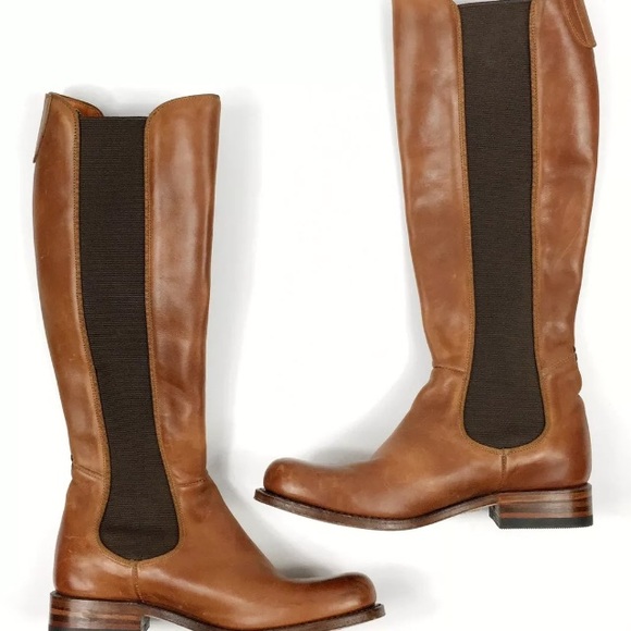 NEW 6 Frye Brown Leather Riding Boot - Picture 4 of 11